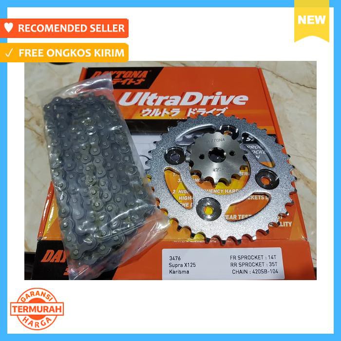 GEAR GIR SET KARISMA SUPRA 125 KARBU CARBU RATOR ASLI ORI DAYTONA 3476