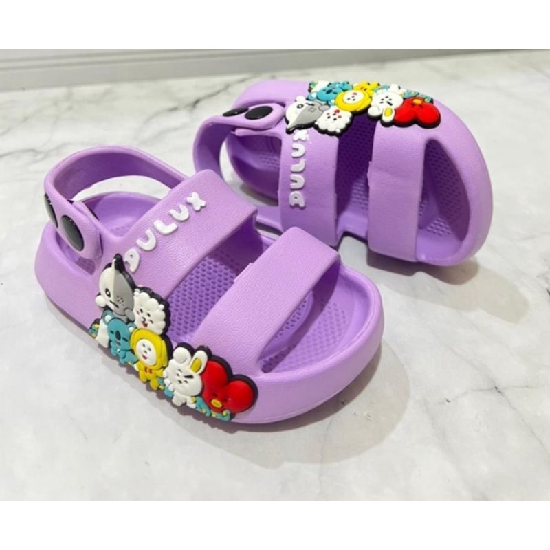 Sandal Anak Motif BTS Duluxe