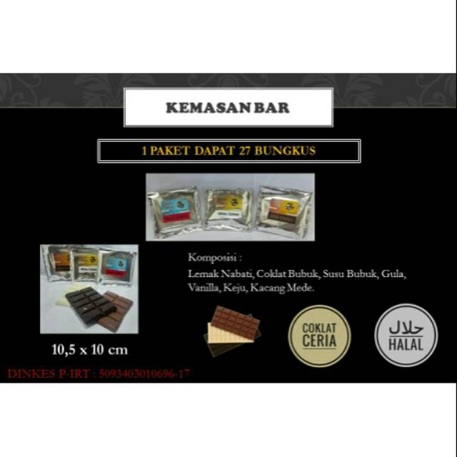 

Coklat Ceria Kemasan Bar