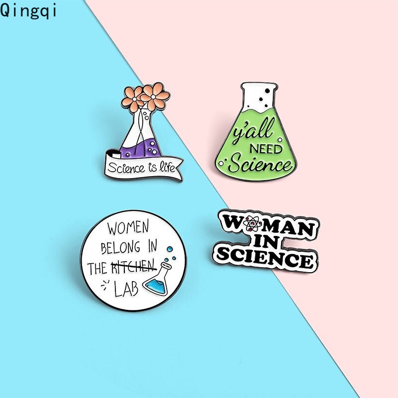 Bros Pin Enamel Desain Ilmu Kimia Matematika Untuk Hadiah