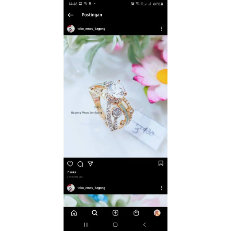 cincin Louis Vuitton ukuran ring 16