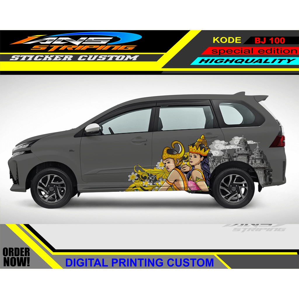 DECAL STICKER MOBIL AVANZA XENIA