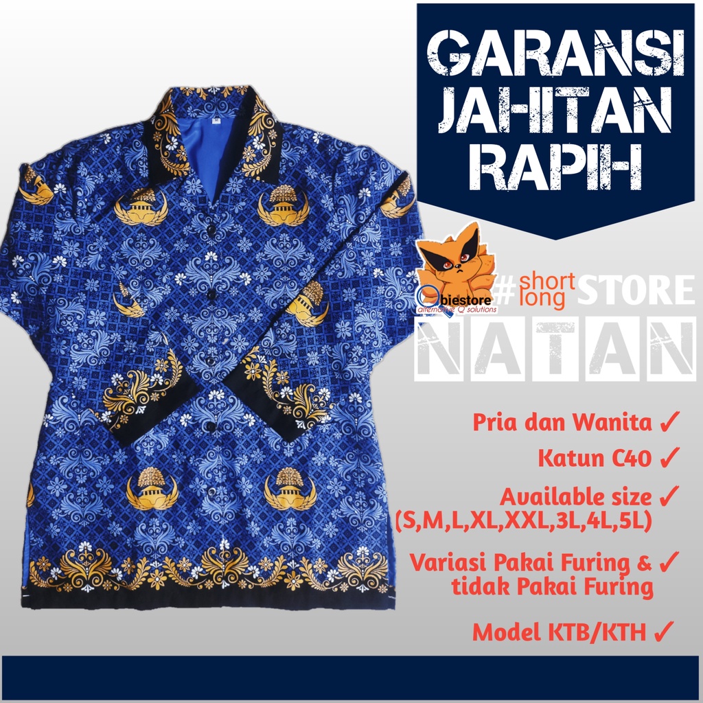 Jual baju korpri wanita / baju korpri terbaru 2022 / seragam korpri