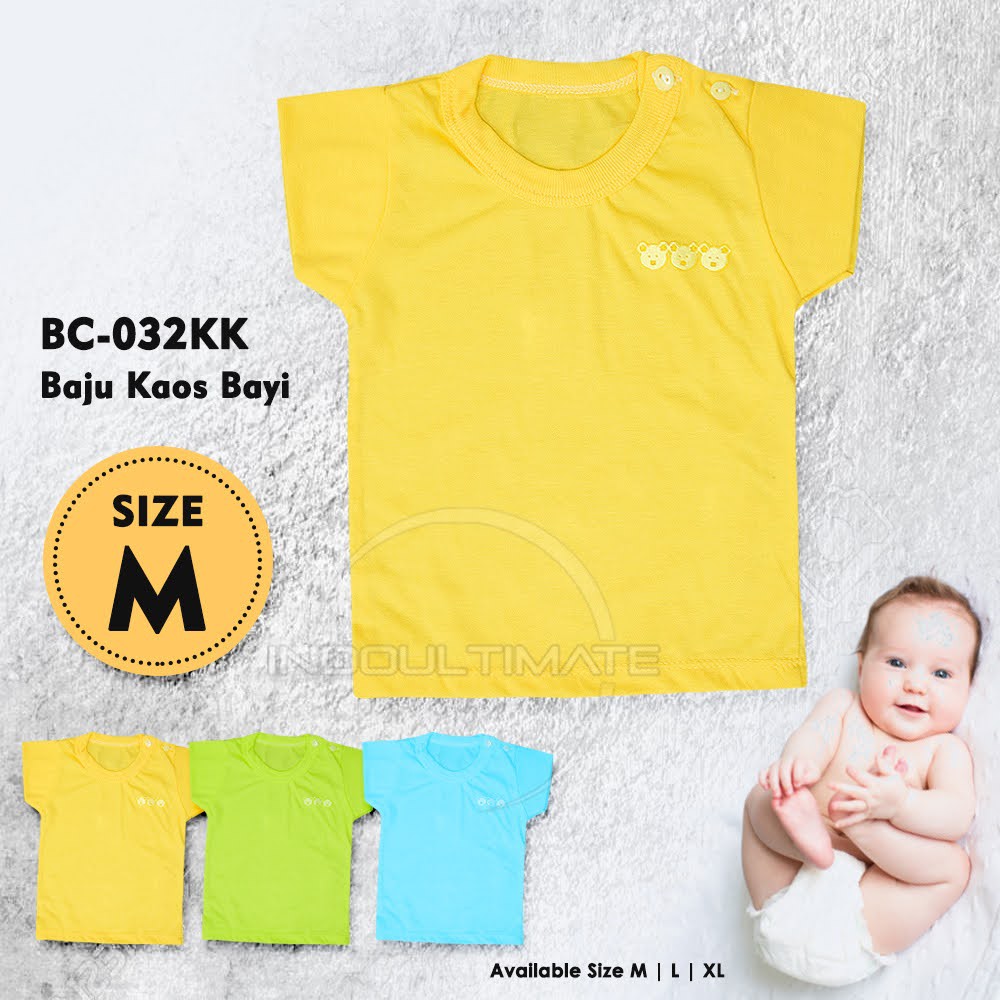 Kaos Anak Bayi Balita Cotton Baju Harian Bayi Oblong Setali Polos BC-032KK Pakaian Bayi Atasan Bayi