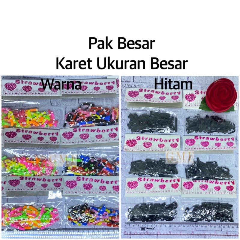1 Bungkus Kuncit Rambut Jepang Mini Warna Warni Transparan Karet Ikat Rambut Bayi Anak-Anak Kuncir Rambut