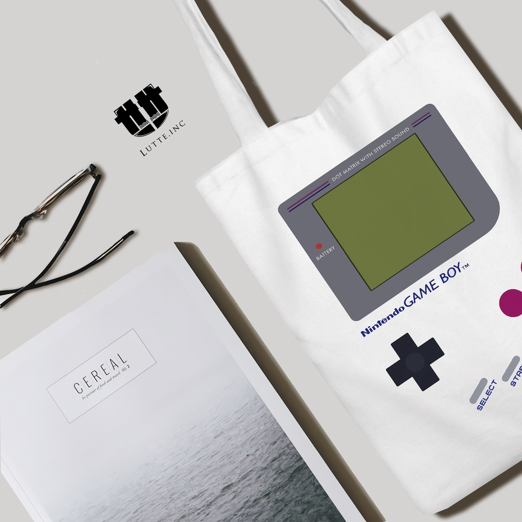 TERBARU Totebag Game Boy Tote bag Kanvas Premium Lutte.Inc