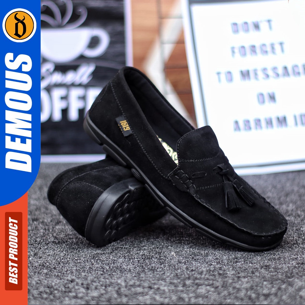 DEMOUS Ganbar - Sepatu Casual Pria Slip On