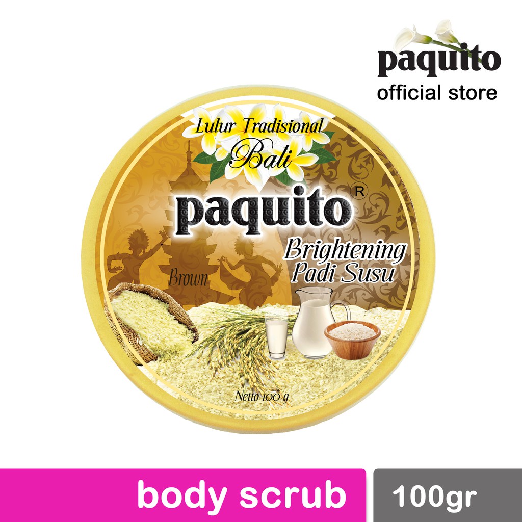 PAQUITO LULUR TRADISIONAL 100GR BODY PERONTOK KULIT MATI KOSMETIK