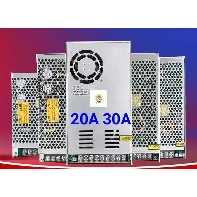 Power Supply DC 20A &amp; 30A Untuk KAMERA CCTV Lampu Strip LED AC-DC