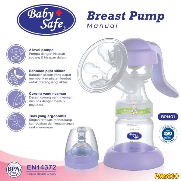 PMS210 POMPA ASI MANUAL BABY SAFE MANUAL BREAST PUMP BPM01