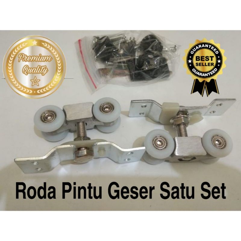 Roda Rel Pintu Geser Sliding Door Satu Set