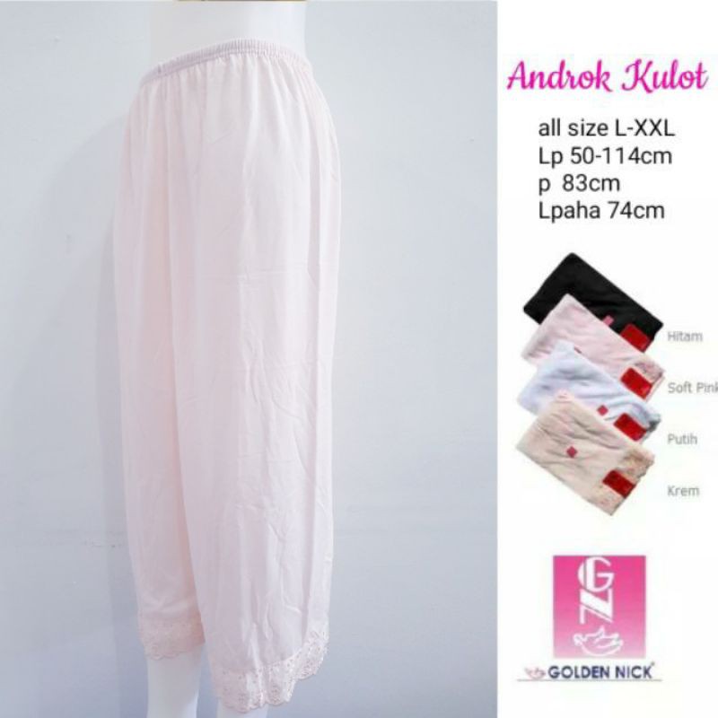 Rok Dalam Celana Panjang Wanita Golden Nick | Androk Wanita Celana Panjang | Kulot