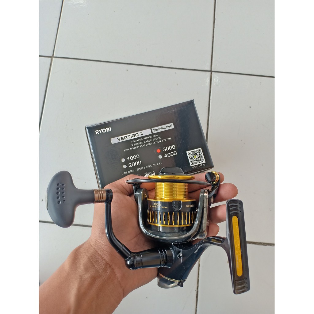 Reel Ryobi Vertigo II 2000 3000 4000 Power Handle Full Metal Body TERBAIK