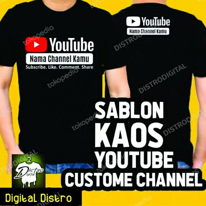 Kaos Youtube Channel - Kaos Nama Youtube Channel _ Kaos Youtube Custom