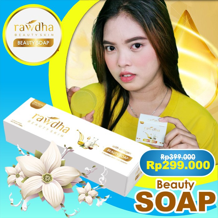 ☕TERPERCAYA【 Rawdha Sabun Pemutih Kulit Wajah | Sabun Paling Ampuh Untuk Bopeng