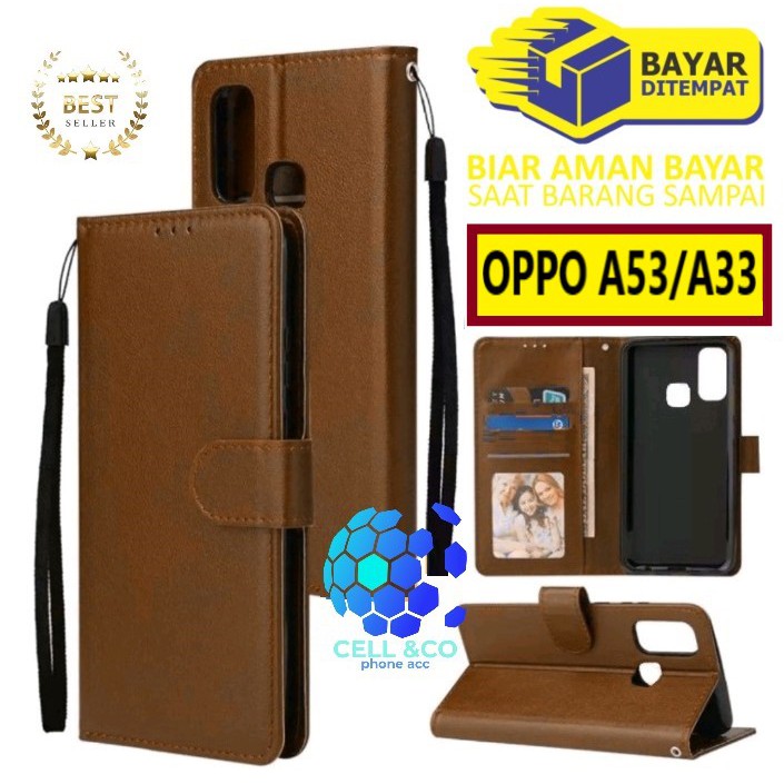 Flip cover OPPO A53 A33 2020 Flip case buka tutup kesing hp casing flip case leather wallet