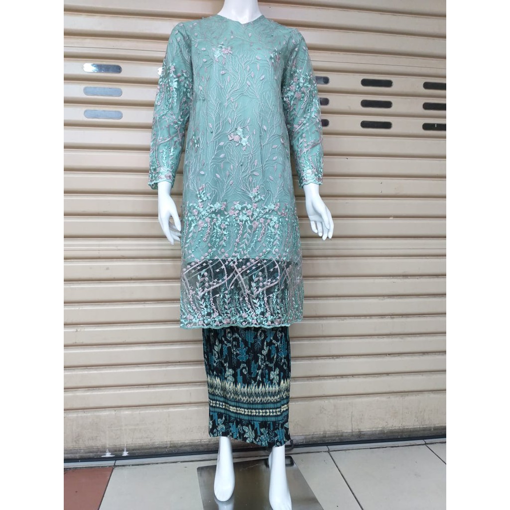 SET TUNIK TULLE MUTIARA BORDIR / SET TUNIK PESTA / SET TUNIK TULLE MUTIARA/ SET TUNIK KONDANGAN
