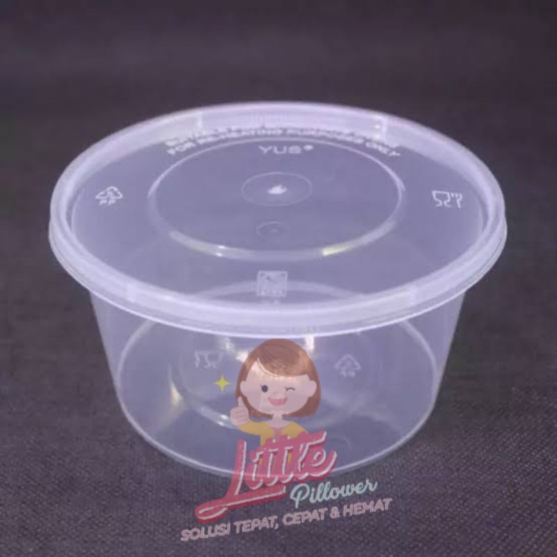 (ISI 25PCS - CUP 450ml ) Cup dessert / Mangkok Plastik/ Gelas Plastik/ Thinwall Round/ Cup Puding