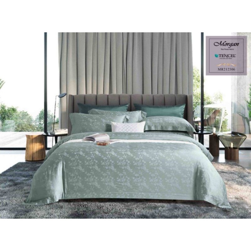 Keraton Bedcover Set Sprei Anti Geser Aesthetic Homemade Full Karet Keliling Bahan King Koil Tencel 