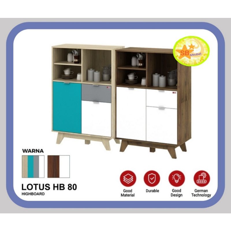 BUFET DAPUR SERBAGUNA/HIGHBOARD