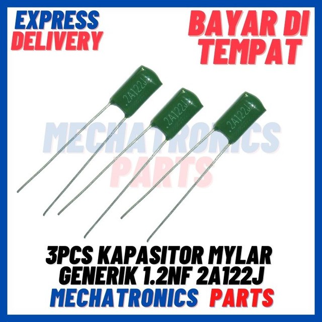 [PAS-9276] KAPASITOR MYLAR GENERIK 1.2nF 2A122J