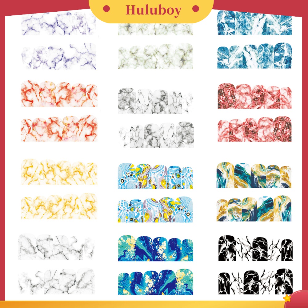 Huluboy Huluboy♡ Stiker Decal Transfer Air Motif Cantik Warna-Warni Untuk Dekorasi DIY