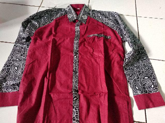 Tunik Batik Motif Seragam | Lengan Panjang Size M.l.xl.xxl | Katun Halus Ory