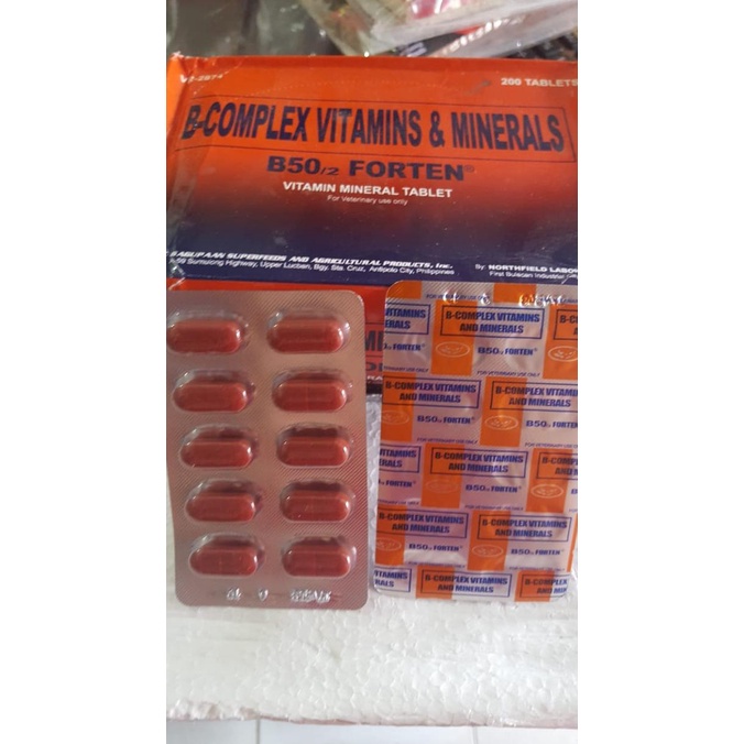 READY STOCK B50forten vitamin mineral ayam pisau obat import Murah