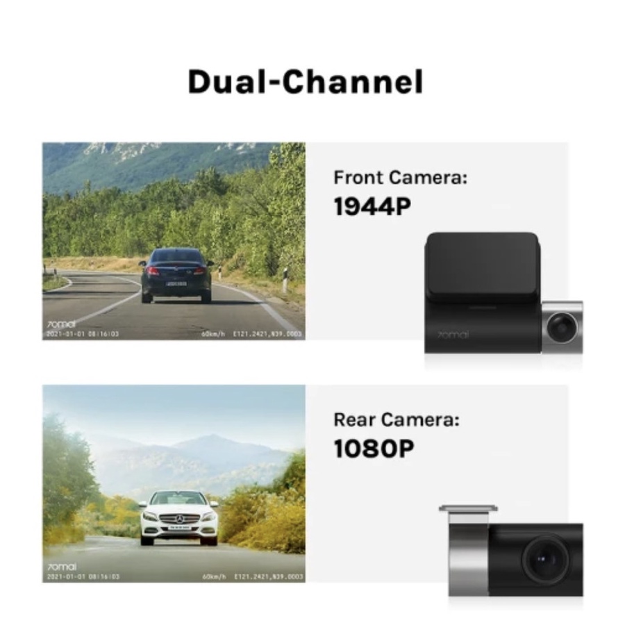 70mai Dash Cam A500S Pro Plus 1944P GPS ADAS Smart Dashcam Car Camera Mobil 2K FULL HD