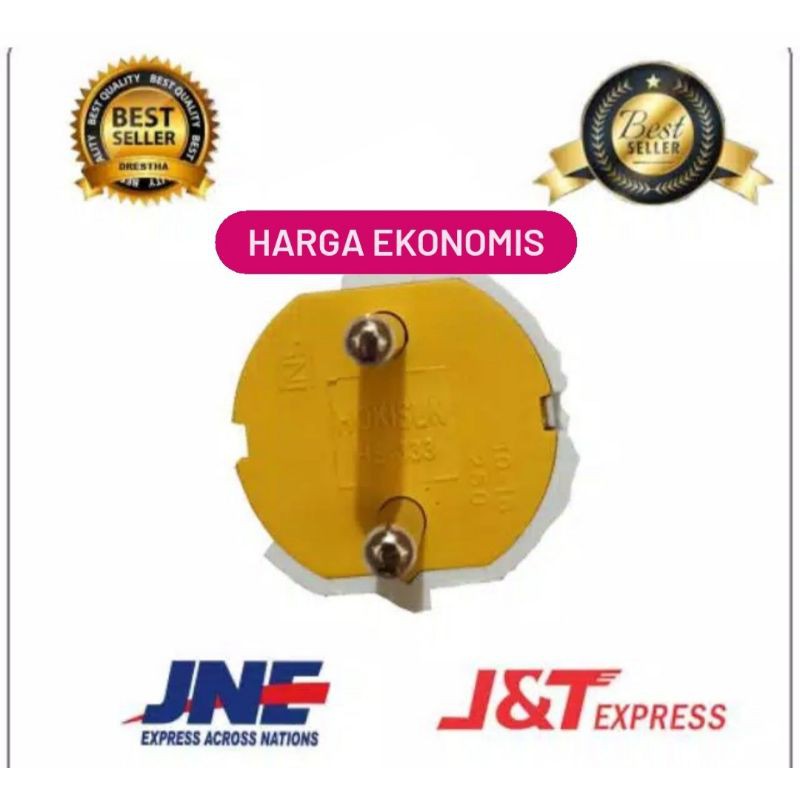 BROCO STEKER ARDE / 2P PUTIH 13310 (HARGA GROSIR) 1331055 COLOKAN BULAT