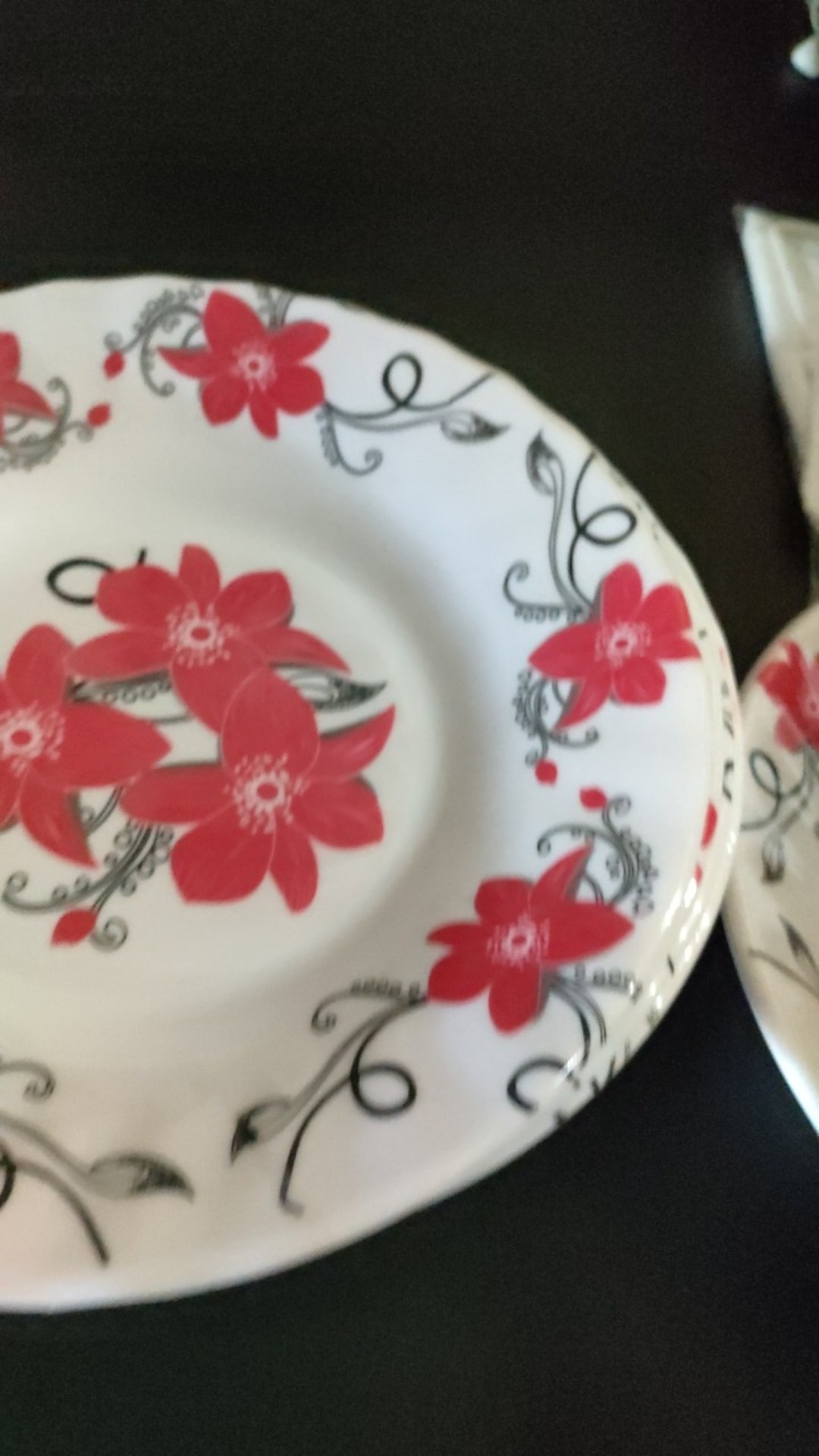 Piring Makan Melamin (6pcs) L Piring Cantik Murah