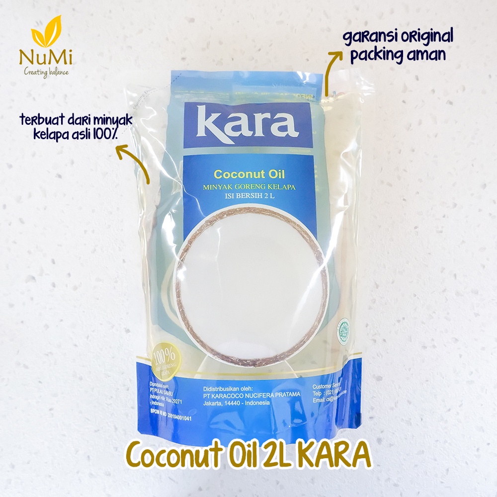 

2000ML KARA Minyak Goreng Kelapa (Coconut Cooking Oil) 2L POUCH - KARA INDONESIA