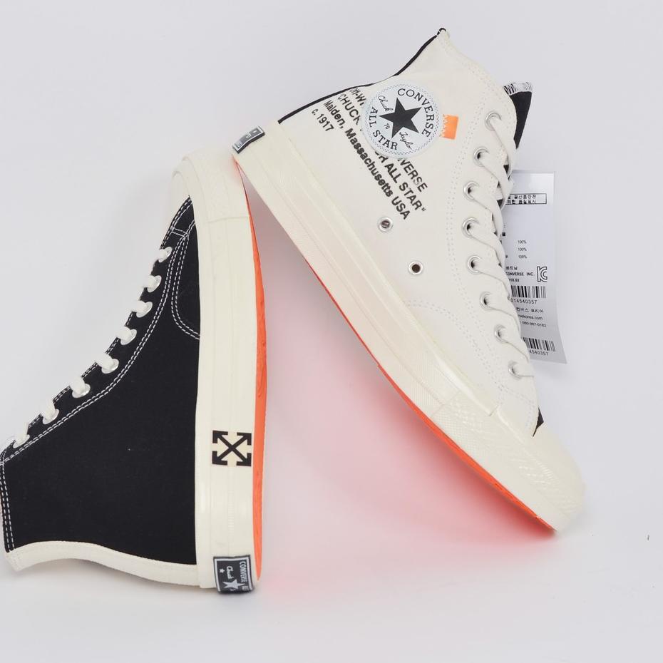 EZS✻ OBRAL SEPATU SNEAKERS PRIA 70S X OFF WHITE GLOSSY HIGH BLACK 38-44 Sepatu Converse Original Sep