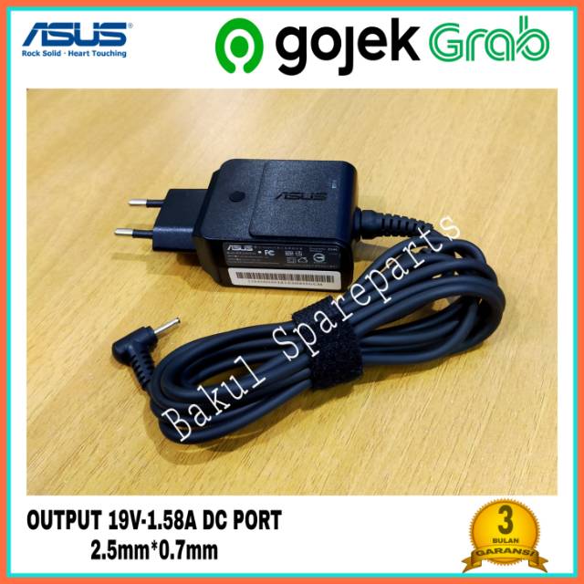 Adaptor charger asus Eee PC X101 X101C X101CH X101H 1015 1025 1215 19V-1.58A Jeck Kecil