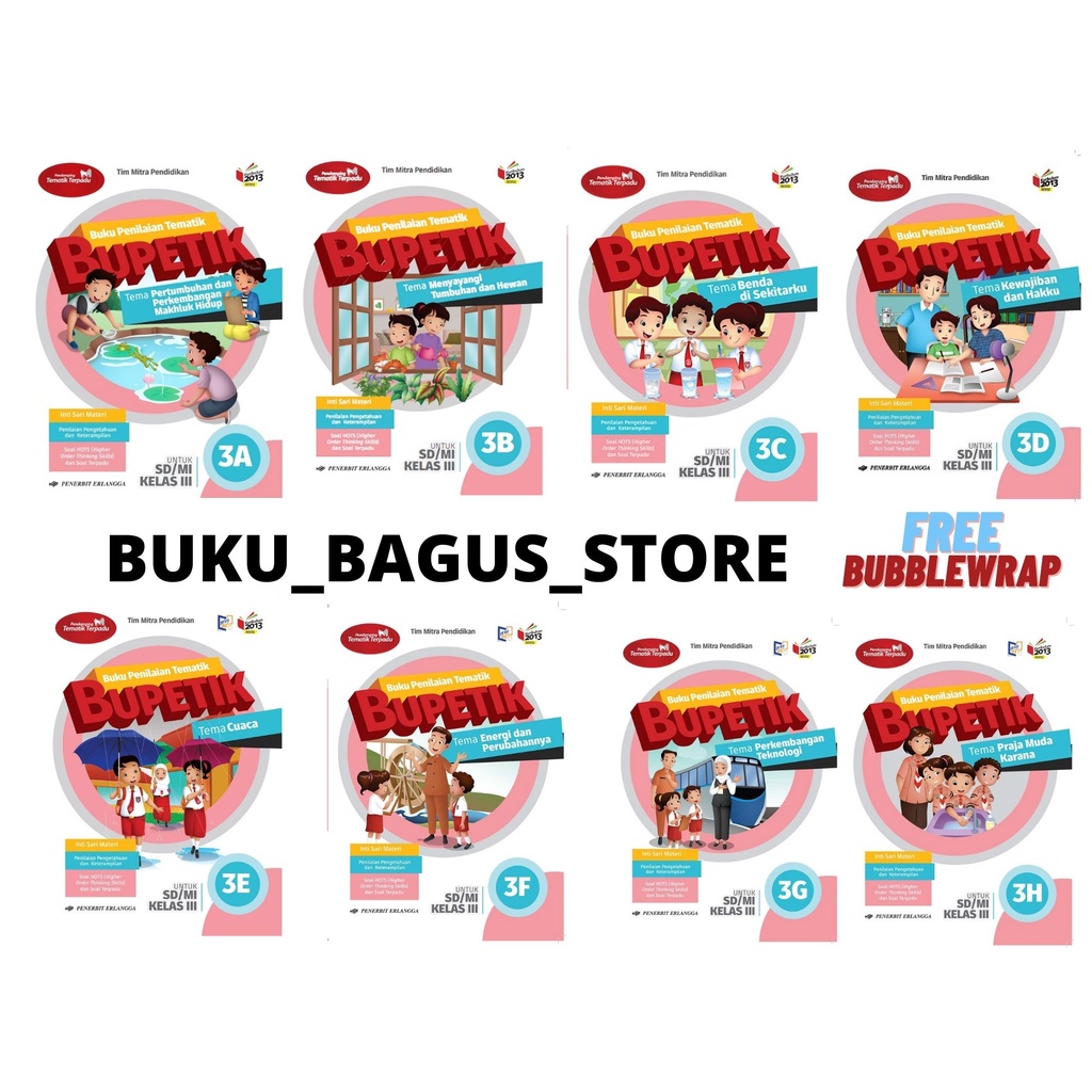 Jual Buku Bupetik Erlangga A H Sd Mi Kelas Shopee Indonesia