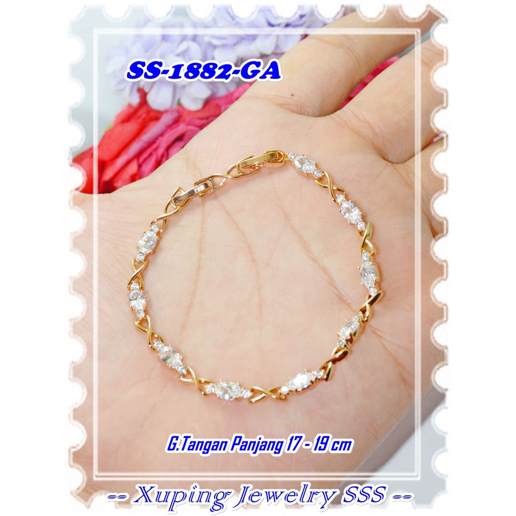 Gelang Kaku Lapis Emas SS-1882-GA Gold Merek Xuping Original