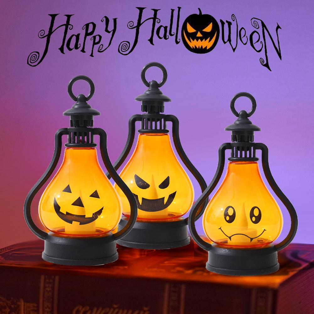 1pc Lampu Malam Led Bentuk Labu Untuk Dekorasi Pesta Halloween