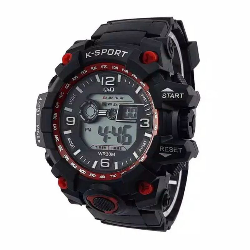 Jam Tangan Pria k-Sport Digital  Strap Rubber (Dikirim Dari Jakarta)