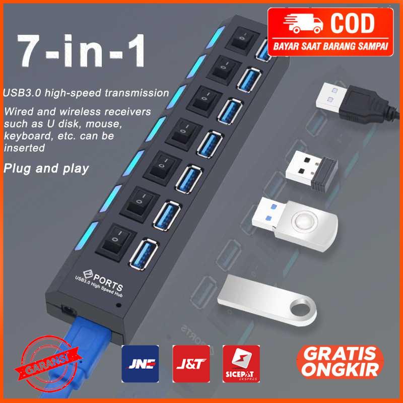 USB Hub 7 Port USB 3.0 High Speed Extender YRR445