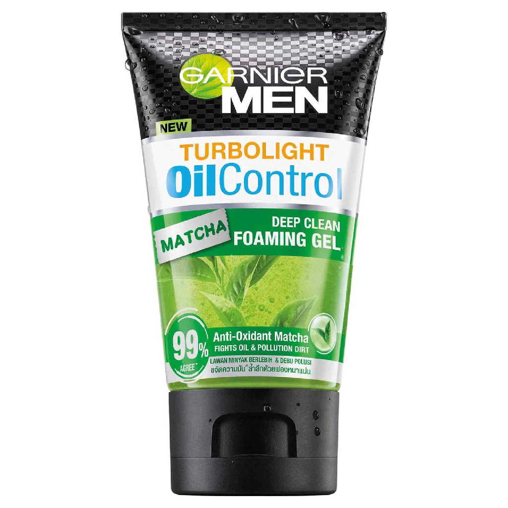 GARNIER MEN Matcha Deep Clean Foaming Gel