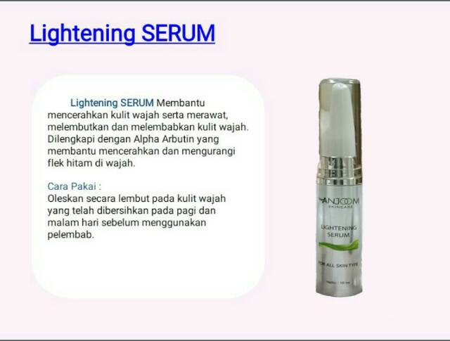 Serum Anjoom - serum pencerah - serum flak hitam - serum whitening - serum wajah - serum herbal - serum BPOM - serum HALAL