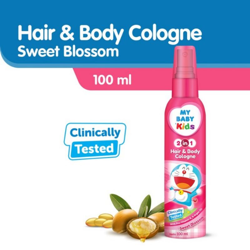 My Baby Kids Hair &amp; Body Cologne 100ml Mybaby Parfum Rambut dan Badan Anak Bayi Aroma Lembut Tahan Lama