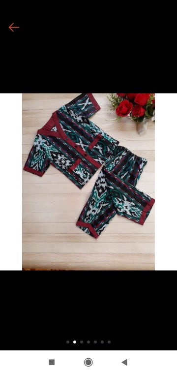 Set Batik Piyama Anak Bayi Balita Cewek Cowok Produksi Sendiri