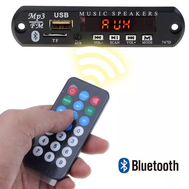 MODUL KIT MP3 BLUETOOTH 12V USB REMOTE AUDIO AMPLIFIER