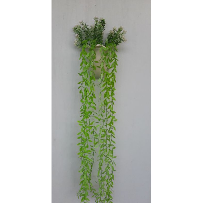 bunga plastik dinding rumput