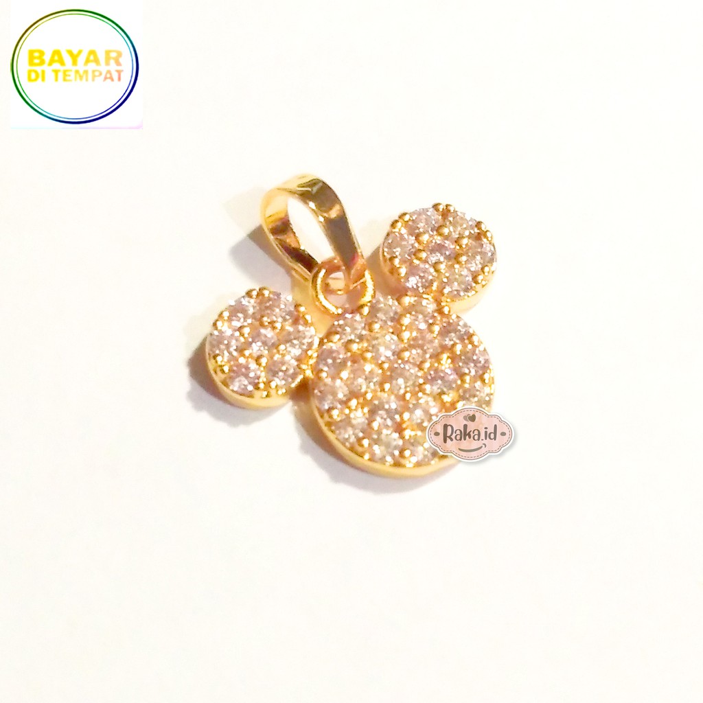 RAKA Acc - Liontin MICKEY MOUSE Xuping Gold Perhiasan Cantik Wanita Lapis Emas 18k 209