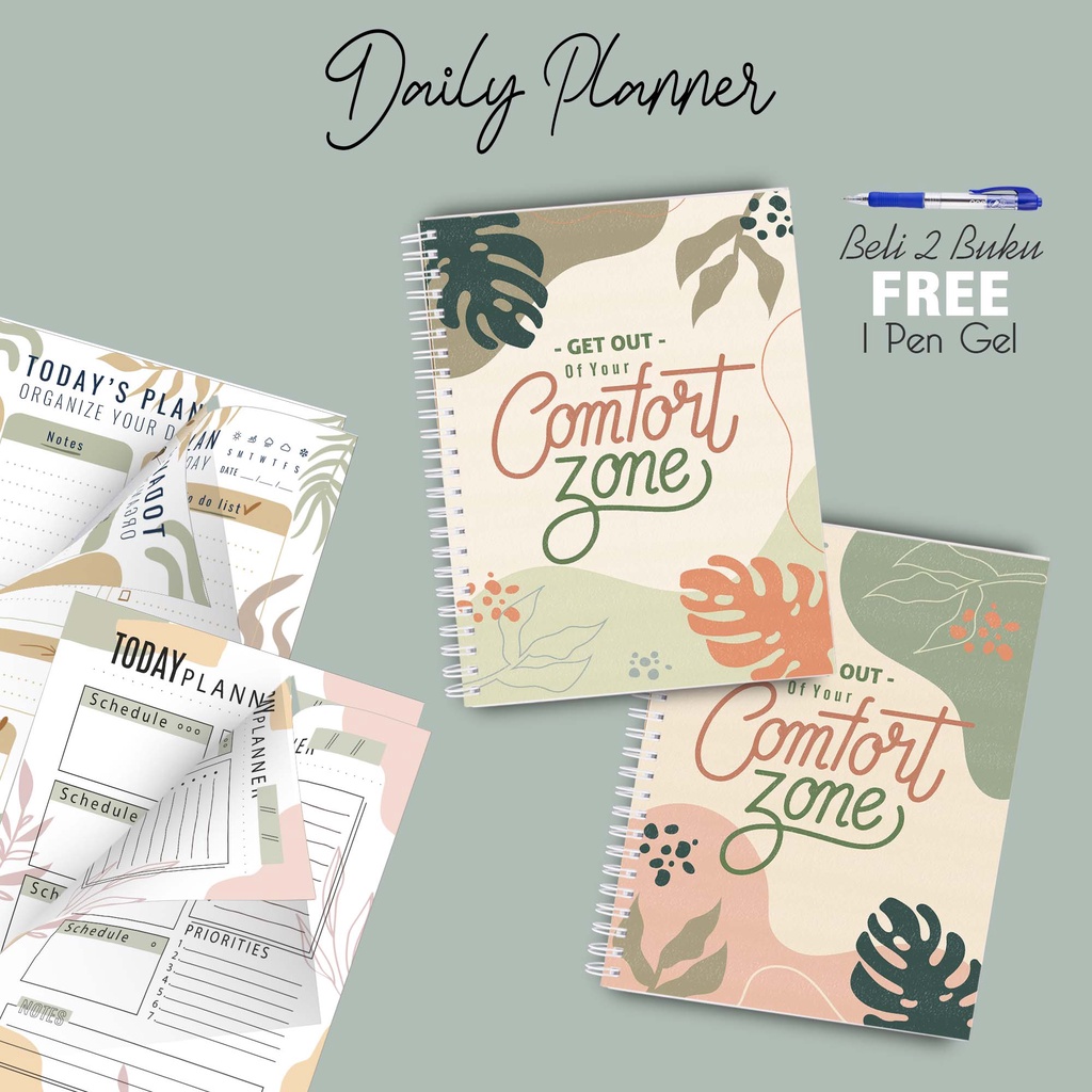 

Laris Daily Planner Note Book A5 Beli 2pcs Gratis Pulpen BCB03