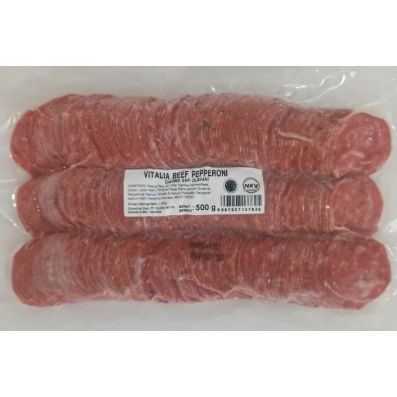 

Vitalia Beef Pepperoni 500gr