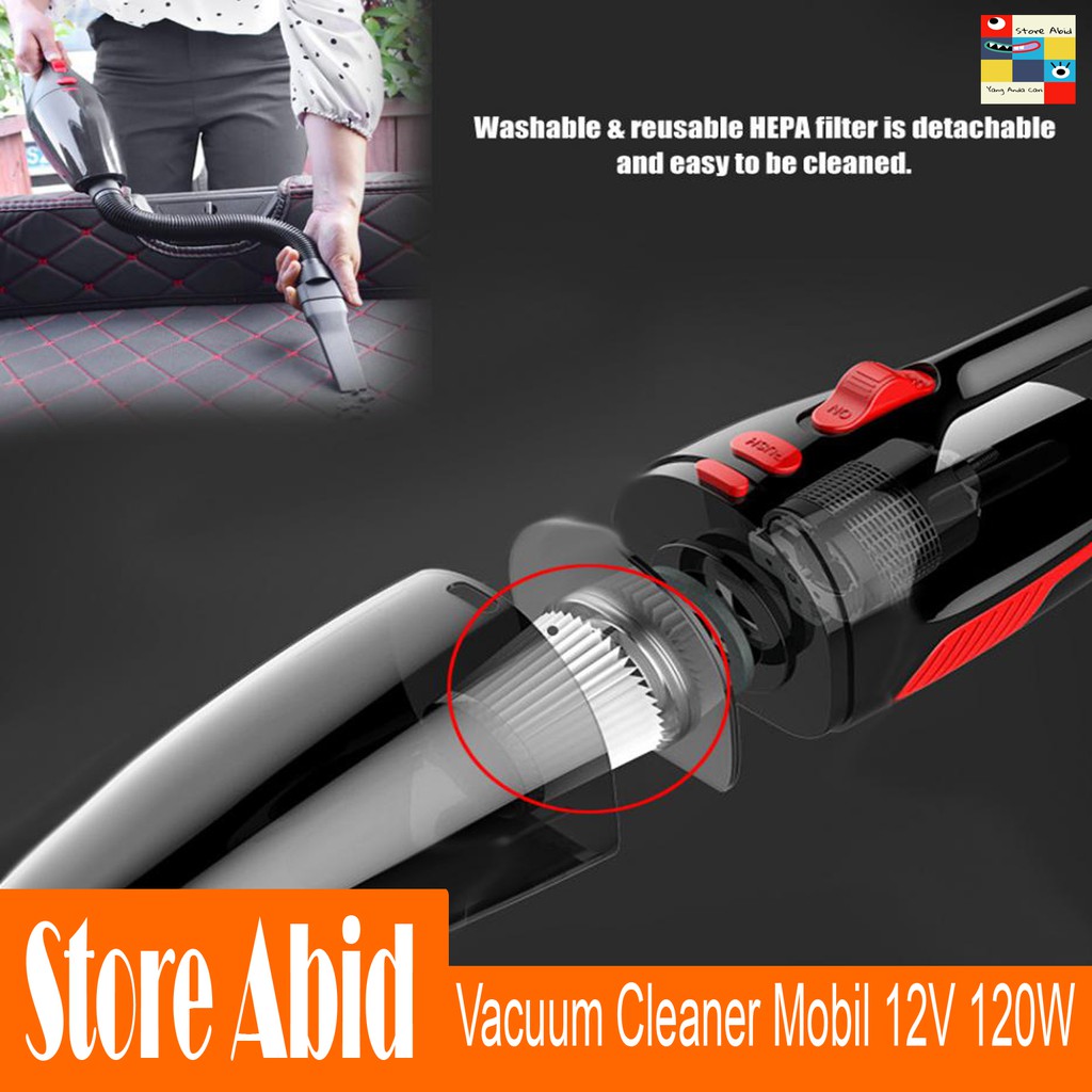 Vacuum Cleaner Mobil Handheld Penyedot Debu Mobil 100W 12V Pembersih Interior car