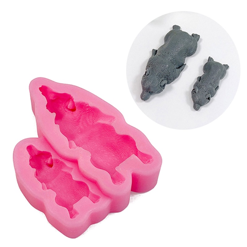 SIY  Handmade Sleepy Dog Silicone Resin Molds Cute Sleeping Pet Dog Family Resin Casting Molds Puppy Resin Mold Craft Tools